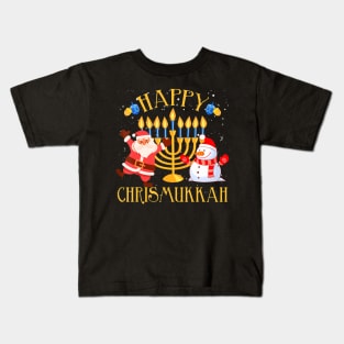 Happy Chrismukkah Funny Hanukkah Christmas Jewis Kids T-Shirt